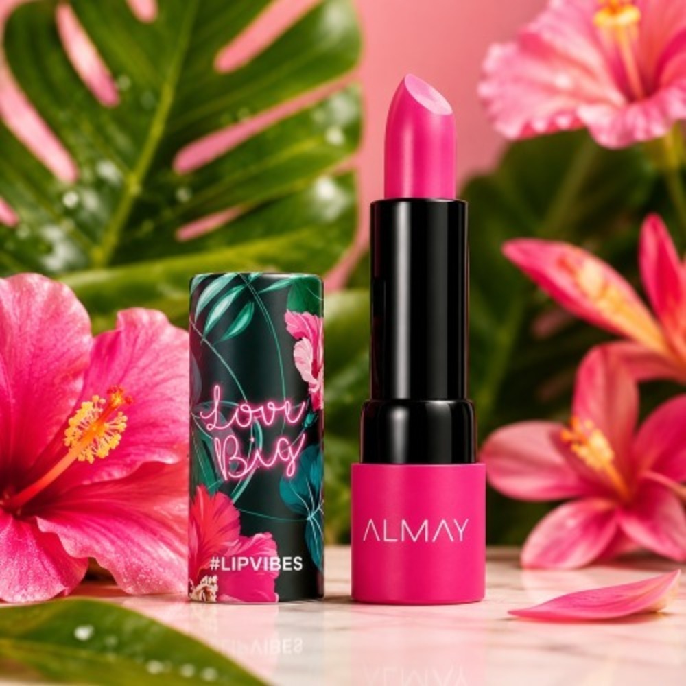 Almay Lip Vibes Lipstick 2-Pack Love Big #300 Pink Sealed 0.14 oz Each‎